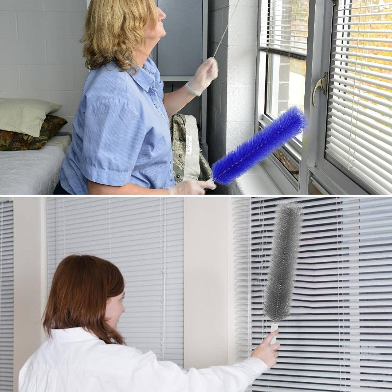 Norvo | Fleksible Mikrofiber Vifte Duster Pensler – Gjenbrukbare Rengjøringsverktøy for Blader, Ventiler & Persienner