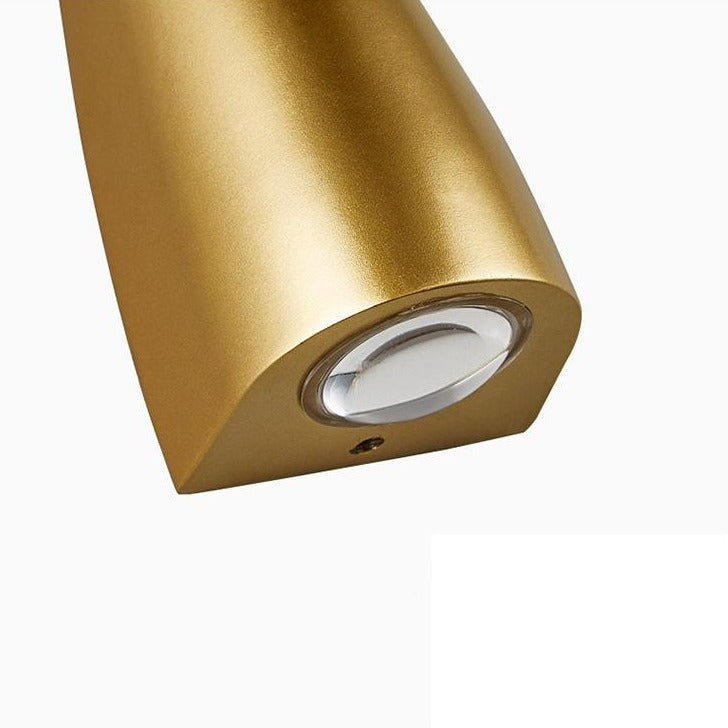Norvo | Moderne Enkel Lang Horn 2-Lys LED Innendørs og Utendørs Vegglampe