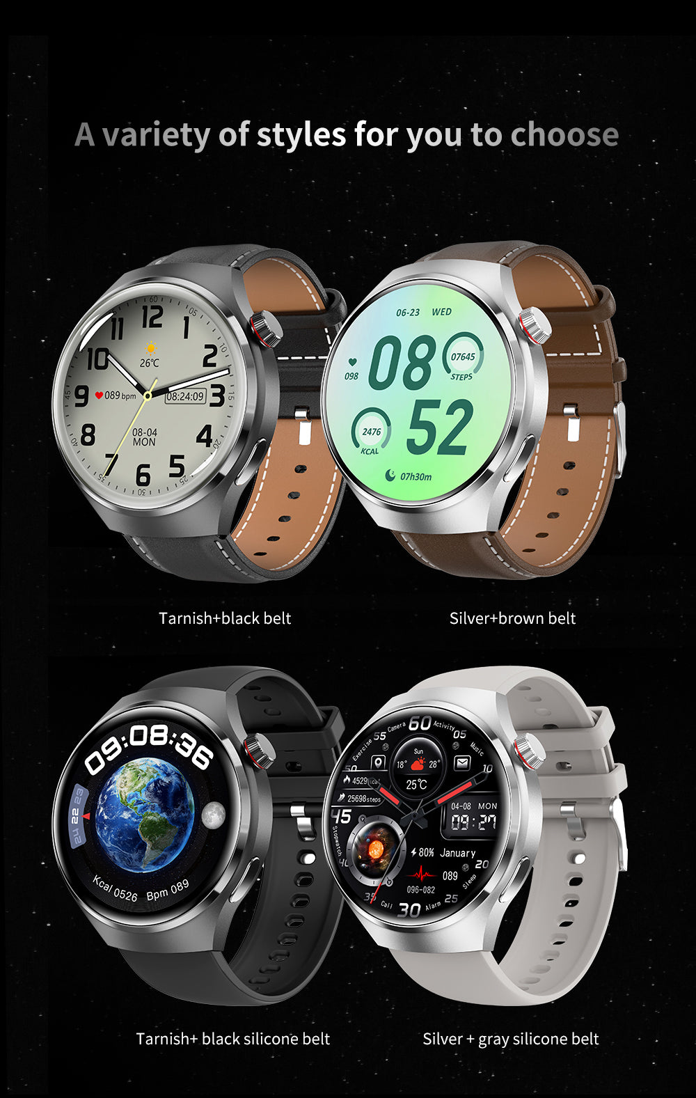 Norvo |  Gt4 Pro Smartwatch For Menn: Ip68 Nfc Gps Tracker, Amoled 360*360 Hd-Skjerm, Hjertefrekvens, Bluetooth-Samtale Begrenset Utgave