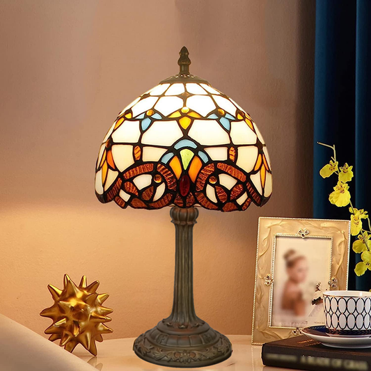 Norvo | VerreMystique Tiffany Lampe – Tidens Glassbordlampe for Varm Ambient Belysning