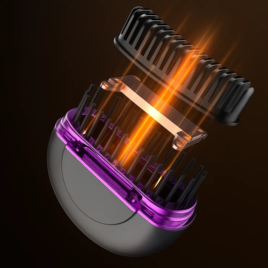 Rask oppvarming – Mini kamdesign – Frizz-fri finish – Rask oppfriskning for reise og daglig bruk Norvo