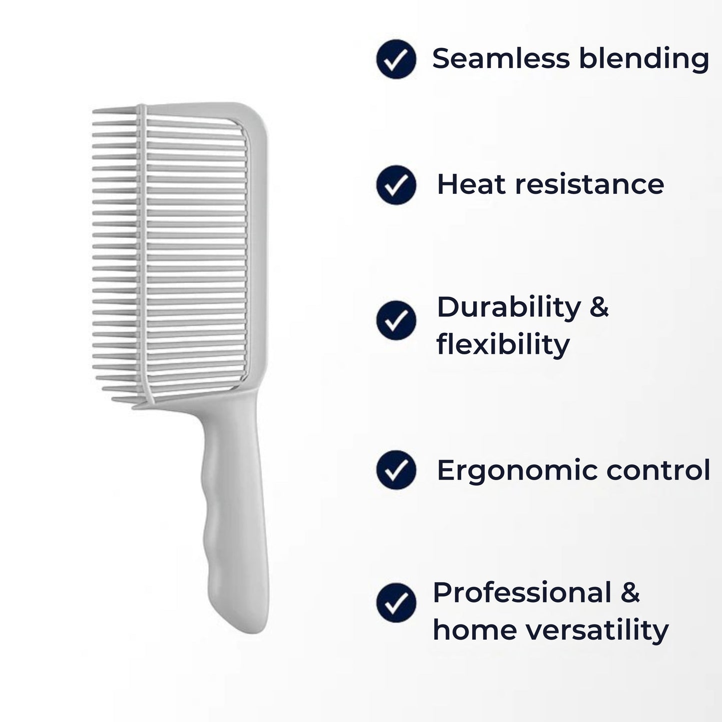 Varmebestandig hårblanding verktøy – Fleksibel slitesterk plast – Profesjonell barber & hjemme DIY hårklipp styling bollevift