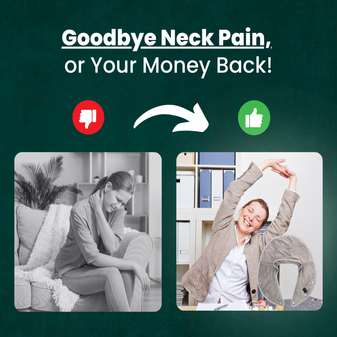 Norvo | Nakkevarmer & Massasjeapparat | Nakke- og skuldervarme for muskelavslapping | Justerbare innstillinger for stressreduksjon | Målrettet nakkesmerte og avslapning