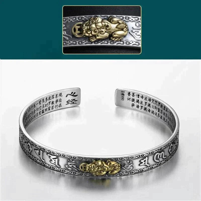 Seksuell Sølv Pixiu Armbånd for Velstand | Oppdag Magien av Kinesisk Mytologi Norvo