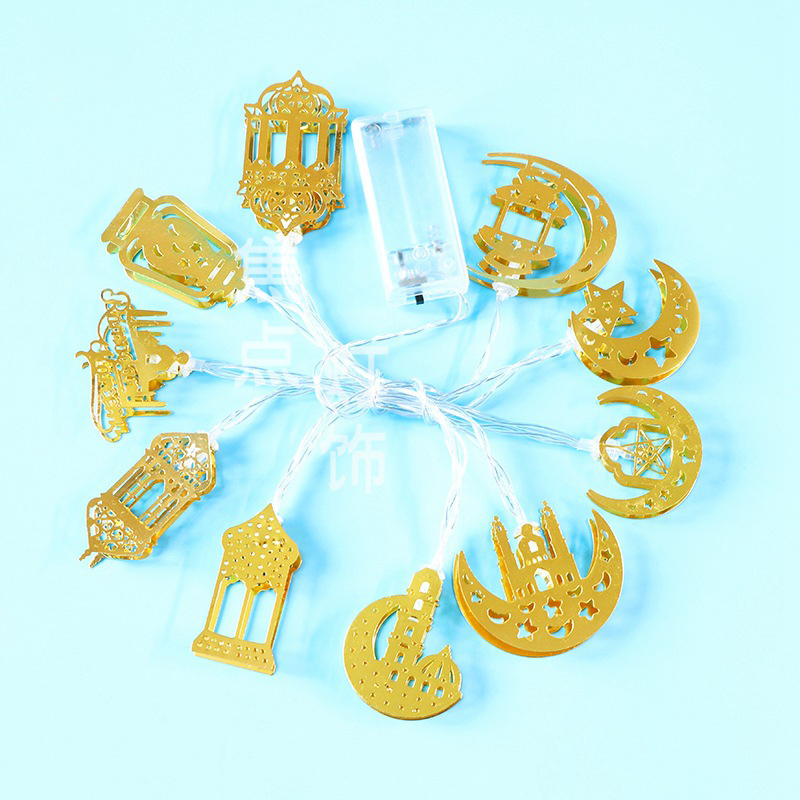 Norvo | Fargerik LED Lyssnor – Dekorative Lys med Måne og Lanternemotiver for Hjem og Hage