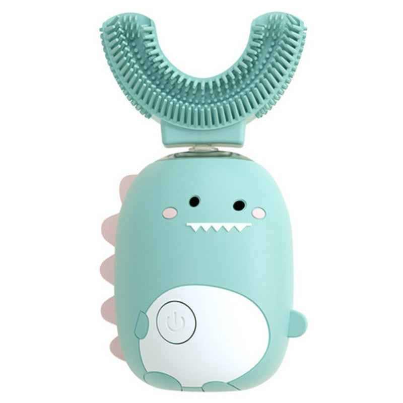 Norvo | Barns U-form 360° Elektrisk Ultrasonisk Tannbørste, med Lysterapi, Oppladbar & Vanntett Design, for 3-9 År Gamle Barn