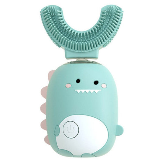 Norvo | Barns U-form 360° Elektrisk Ultrasonisk Tannbørste, med Lysterapi, Oppladbar & Vanntett Design, for 3-9 År Gamle Barn