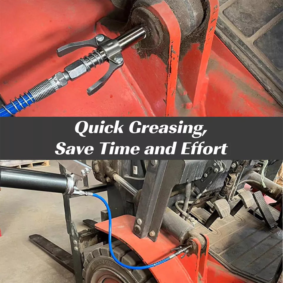 Høytrykks fettkopling - Kraftige tilkoblinger adapter for fettpistoler, rask låsing og frigjøringsdyser (universell passform) Norvo