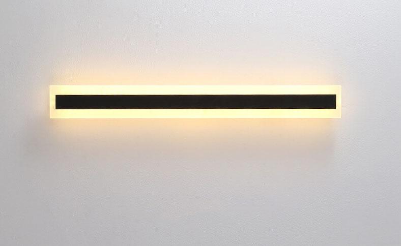 Norvo | Minimalistisk Utvidet Stangformet 1-Lys LED Akryll Utendørs Vanntett Vegglampe