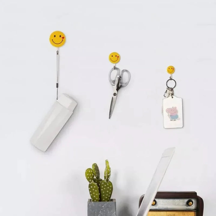 3 PC Emoji Veggkrok Tung Duty Selvklebende Krok Norvo