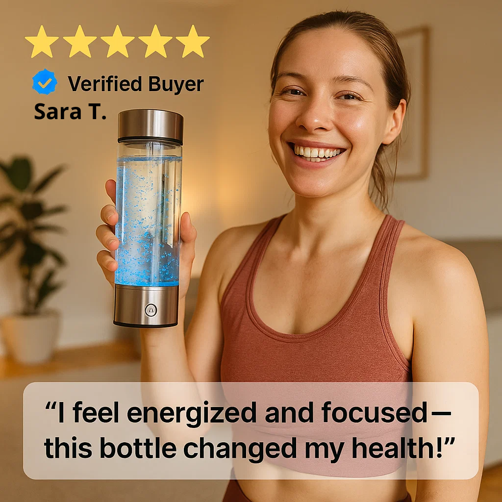 Norvo | Hydrogen Water Bottle | USB Rechargeable, Anti-Inflammatory & Perfect for Daily Hydration and Wellness