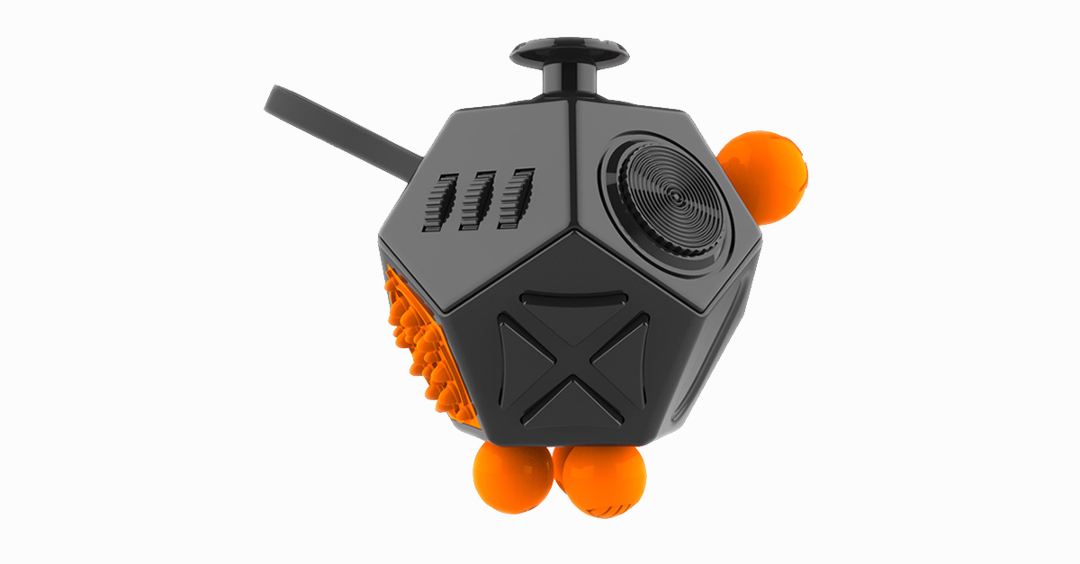 Norvo | Fidget Dodecagon – 12-sidet fidget kube lindrer stress og angst reduserer depresjon kube for barn og voksne med ADHD ADD OCD autisme