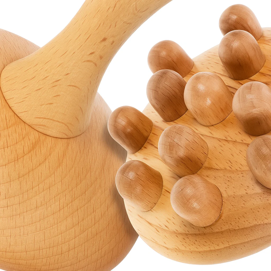 Knot-Relief Booster – Holdbart Bøkefat – Forbedrer Sirkulasjon – Skånsom Cellulitebehandling – Hjemme Avslapningsbolle