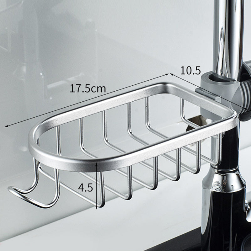 Norvo | Dusjholder for sjampo og såpe – Rustfritt aluminium – Sølv eller svart – Ingen boring