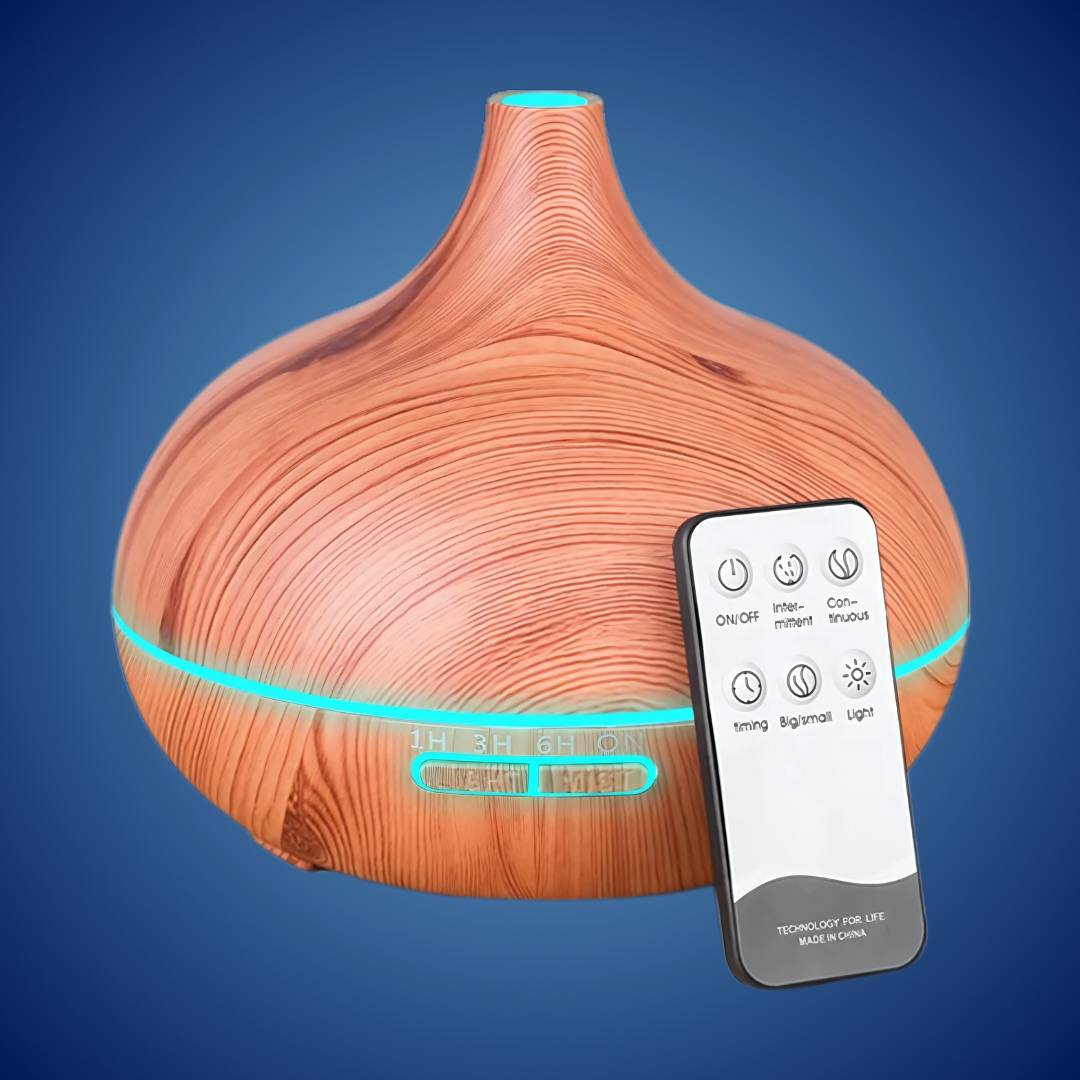 Norvo | Aroma Diffuser i treverk Fuktighetsgiver for hjemmet