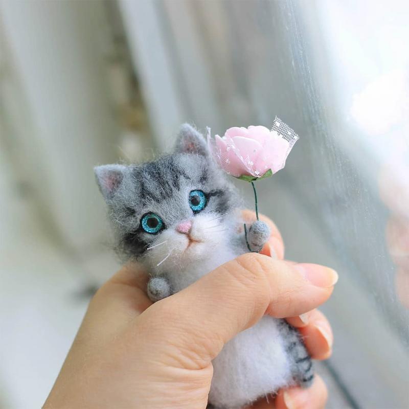 Norvo | DIY Katt Ull Filtdgave for Katteelskere