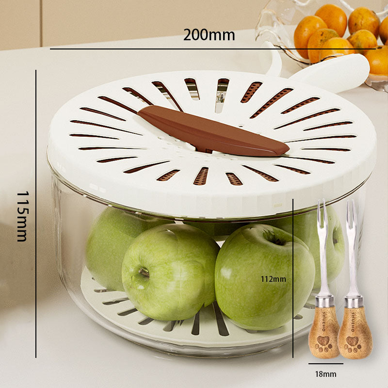 Norvo | Sammenleggbar Hurtig-Dreneringskurv med Roterende Lokk