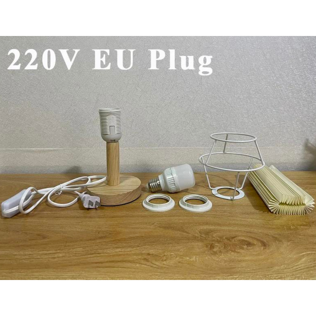 Norvo | Sammenleggbar Plissebordlampe - Stilfull Sammenleggbar LED Bordlampe for Unik Interiørdesign