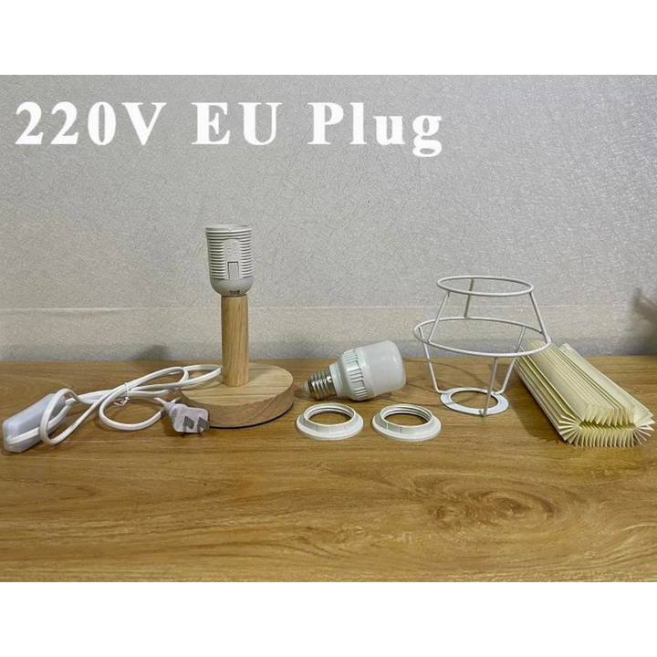 Norvo | Sammenleggbar Plissebordlampe - Stilfull Sammenleggbar LED Bordlampe for Unik Interiørdesign