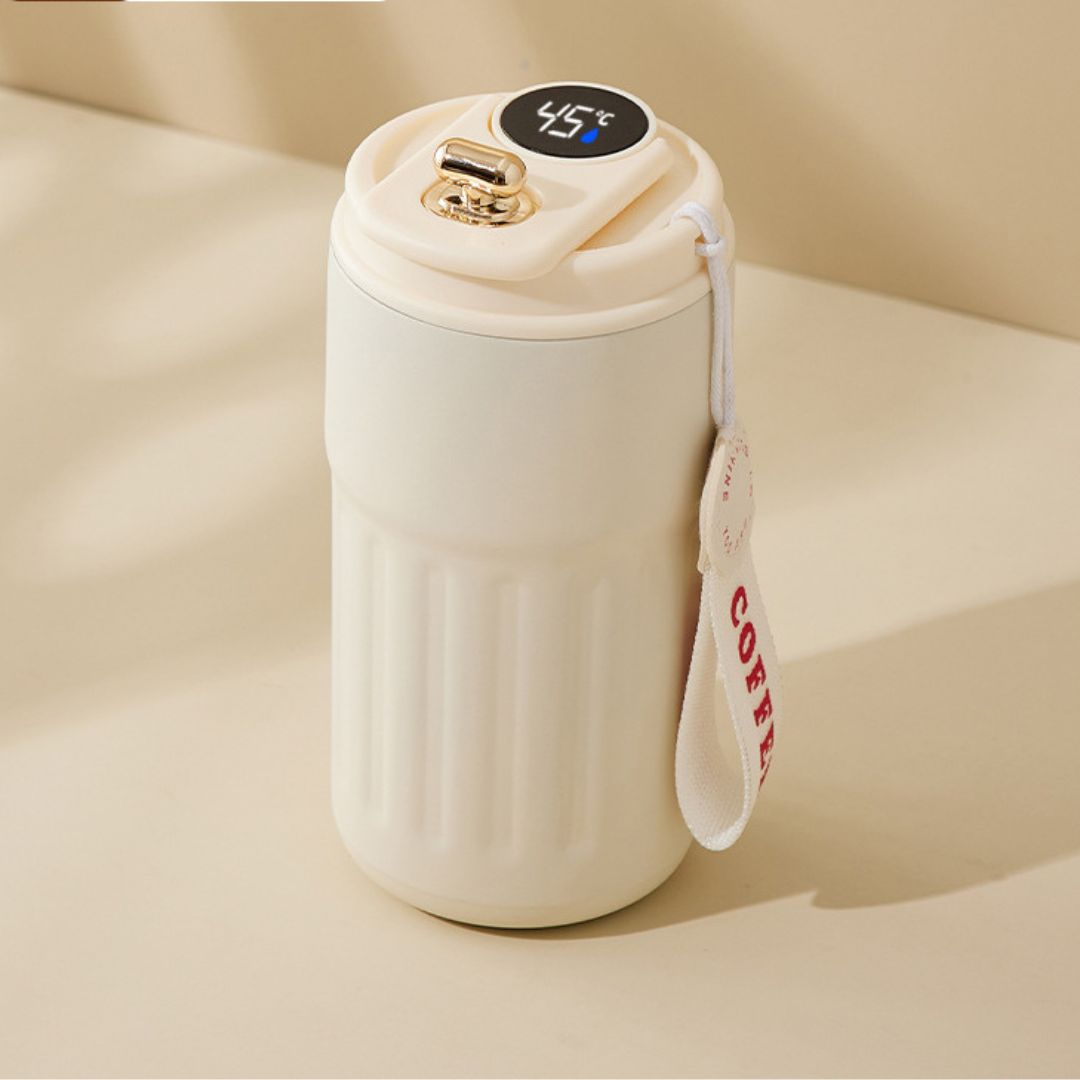 Norvo | Kopp i rustfritt stål med LED-temperaturdisplay 450 ML