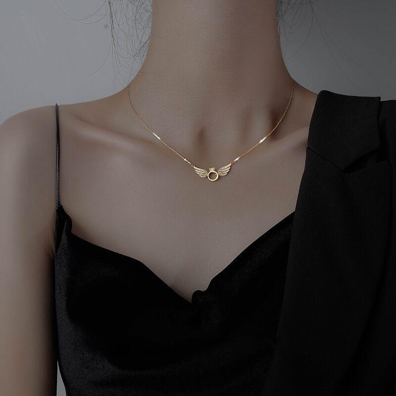 Norvo | Sterlingsølv Engel Vingehalskjede