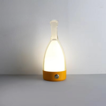 Norvo | Vinflaske Skrivebord Lampe med Bluetooth Høyttaler – Oppladbar Moderne Kveldsbelysning