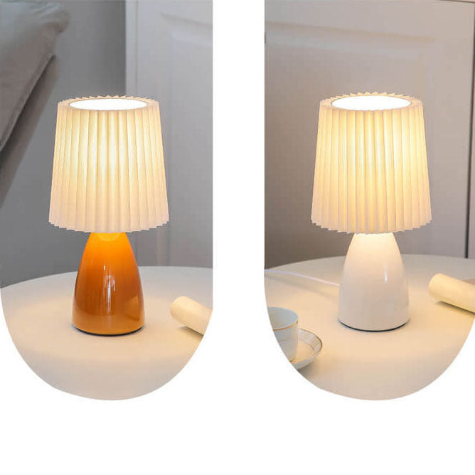Norvo | Skandinavisk Retro Bordlampe med Foldsøm og Glassbase