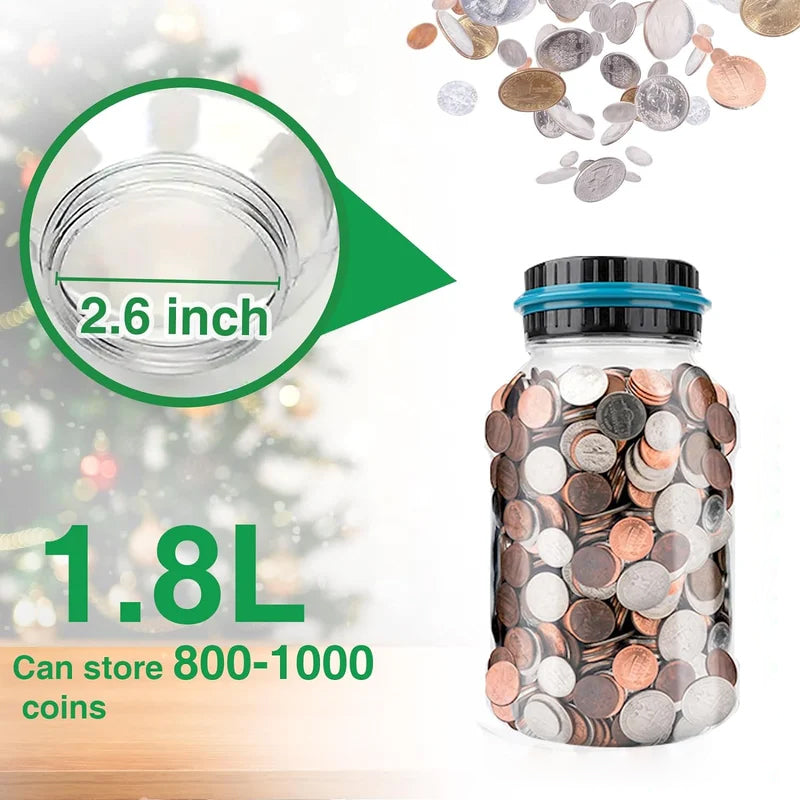 Norvo | Elektronisk Sparegris Tellemynt Digital LCD Tellemynt Penger