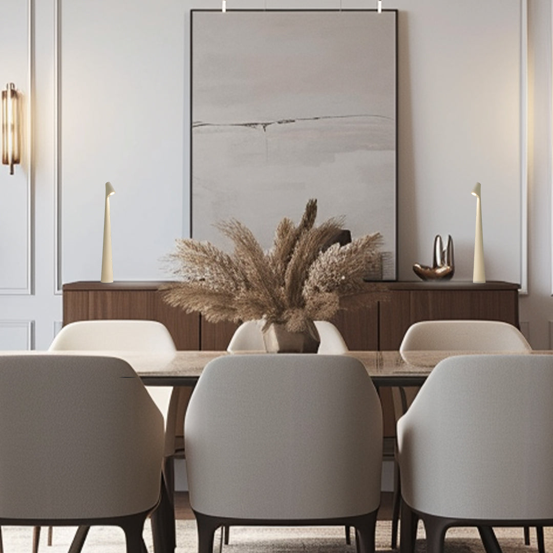 Norvo | Bordlampe Moderne Rød Metall LED Lys