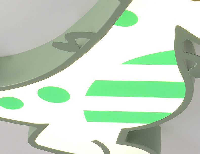 Norvo | DinoBright LED Taklampe | Kreativ Dinosaur Design | Barnerom Lampe | Varm & Hvit Lys | Dempbar