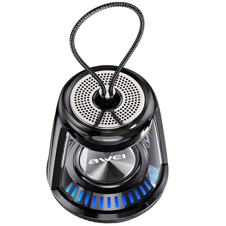 Norvo | Mini Trådløs TWS Høyttaler, med Bluetooth5.0, Stereo Lyd, IPX6 Vanntett & Kjølig Lys, for Bil, Hjem, Kontor & Mer (1-Pack)