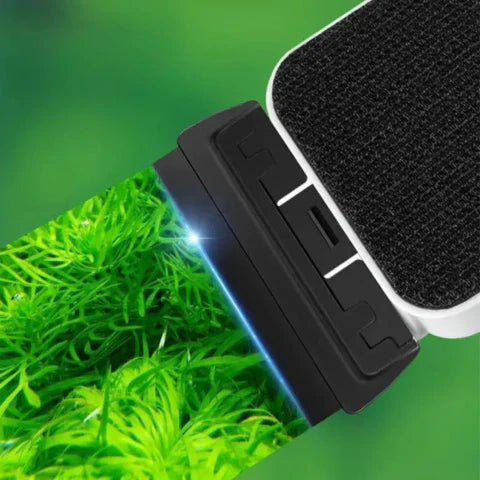 Norvo | Magnetsk Akvarium Glass Cleaner | Enkel-Grep Design & Hjørne-Venlige Blader for Krystall-Klar Utsikt og Algefri Habitater