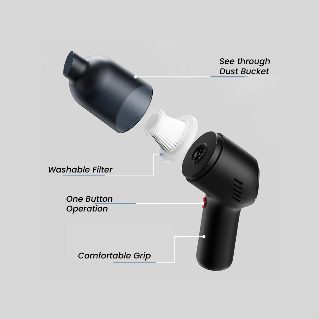 Norvo | Bilstøvsuger, Trådløs & Bærbar