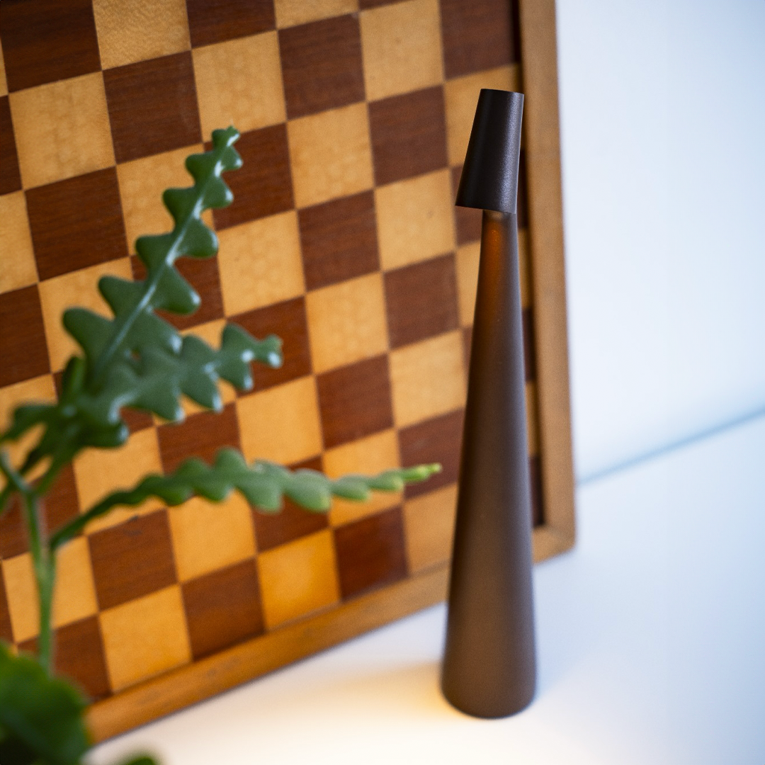 Norvo | Bordlampe Moderne Rød Metall LED Lys