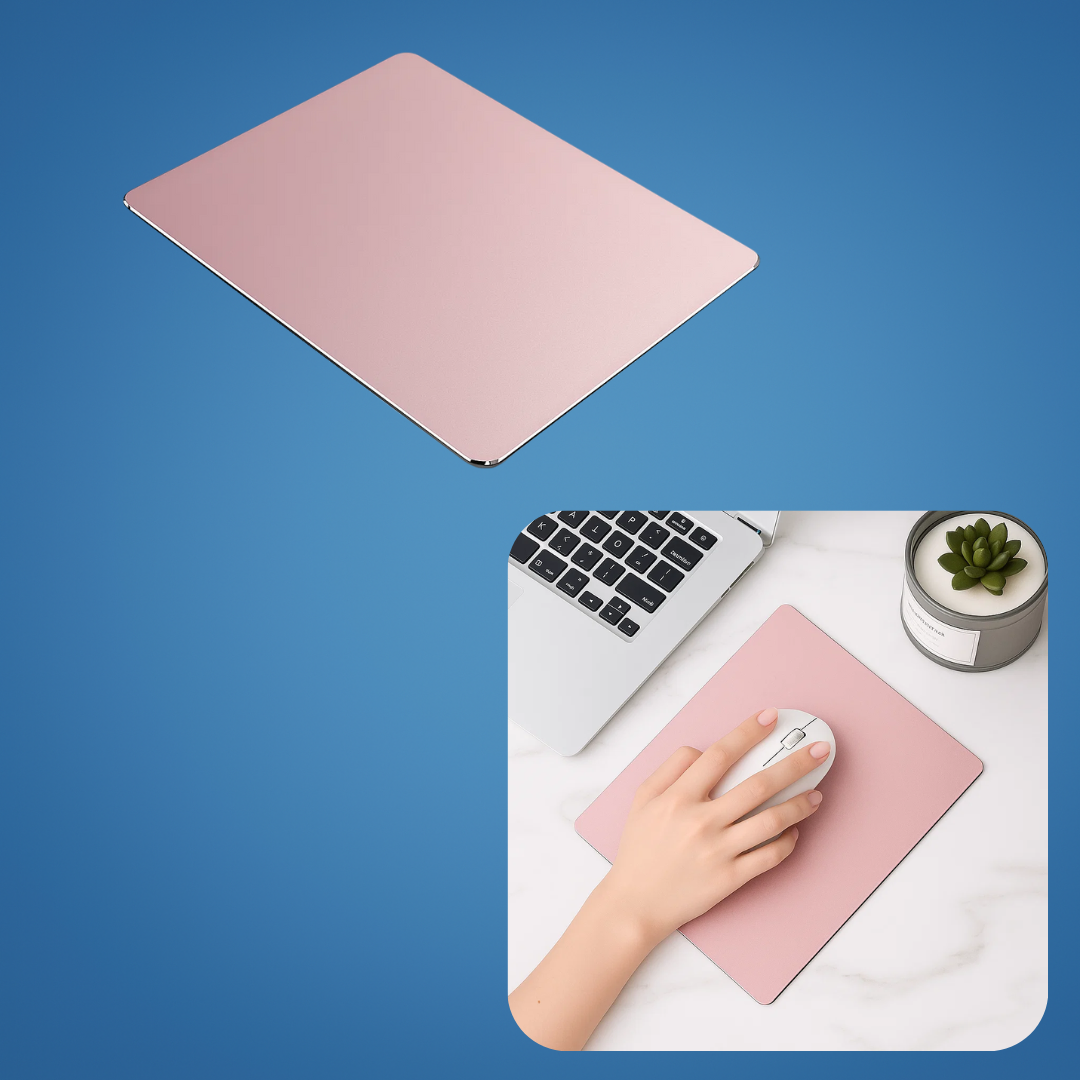 Precision Glide – Rigid Aluminium – Non-Slip Stability – Durable Easy-Clean Surface – Work & Gaming Use Norvo