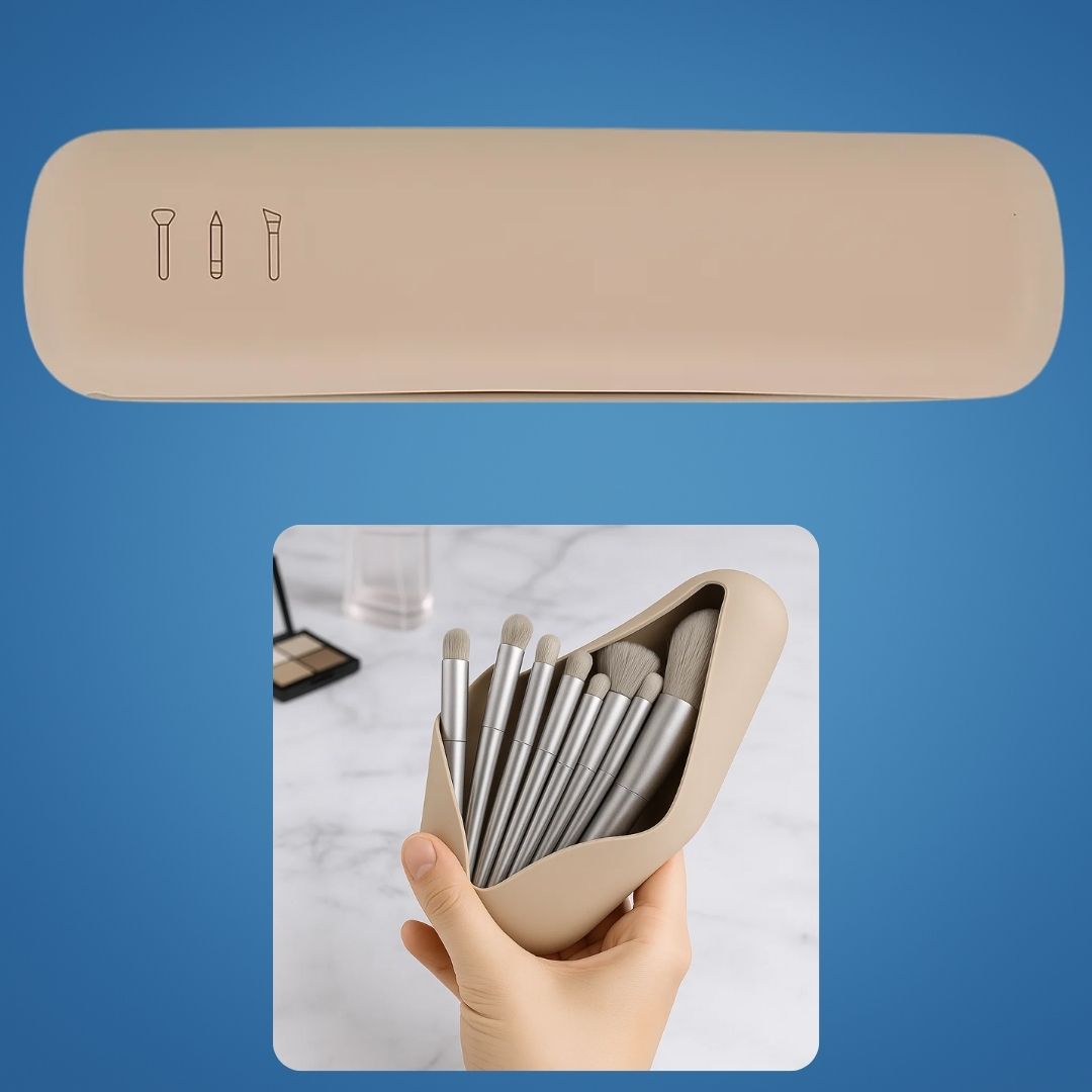 Organiser & Beskytt Penslene Dine – Støv- & Vanntett Silikonetui – Hold Rent & Floke-Fri Norvo