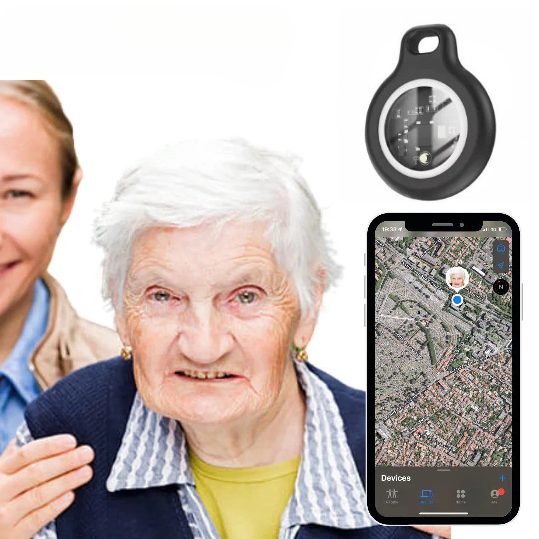 Norvo | GPS Tracker for Seniors | Sanntidsovervåkning, Vanntett & Ingen Abonnementsavgifter for Ro i Sinne