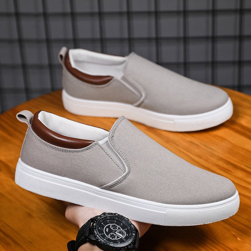 Norvo | Slip-On Sko laget av lerret for menn