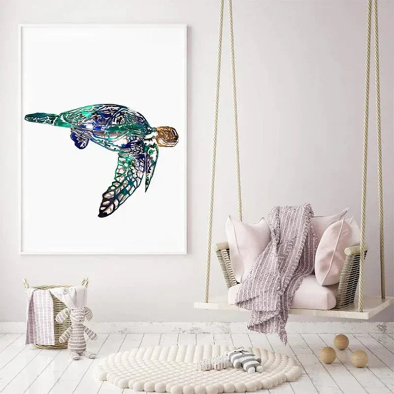 Norvo | Sjødyr ornamenter laget av metall