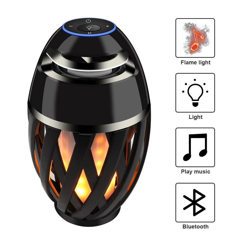Norvo | LED Bluetooth Høyttaler - Gir Utseendet Av Flikring Varmt Lys