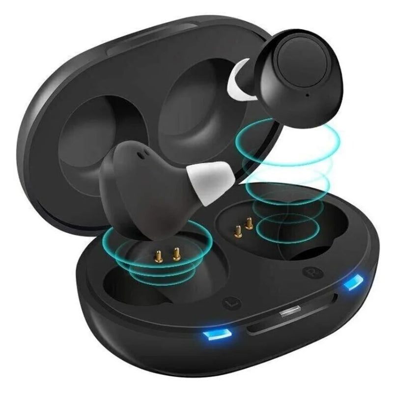 Norvo | Oppladbar ITC Usynlig Hørselsapparat | Skjulte Lydforsterkere for Klar Høring