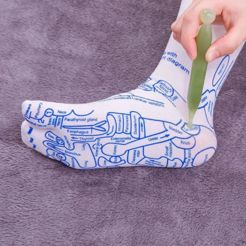 Norvo | Terapeutiske Massasje Sokker | Akupressurdesign for Umiddelbar Smertelindring og Avslapning Hjemme