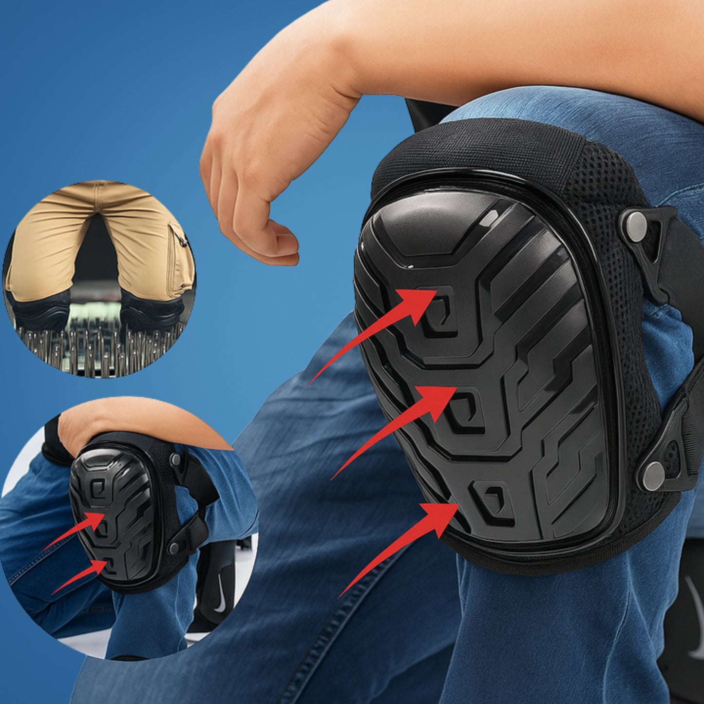 Gelpute Impactbeskyttelse – Pustende Tungduty Design – Komfort Hele Dagen for Handverker Norvo