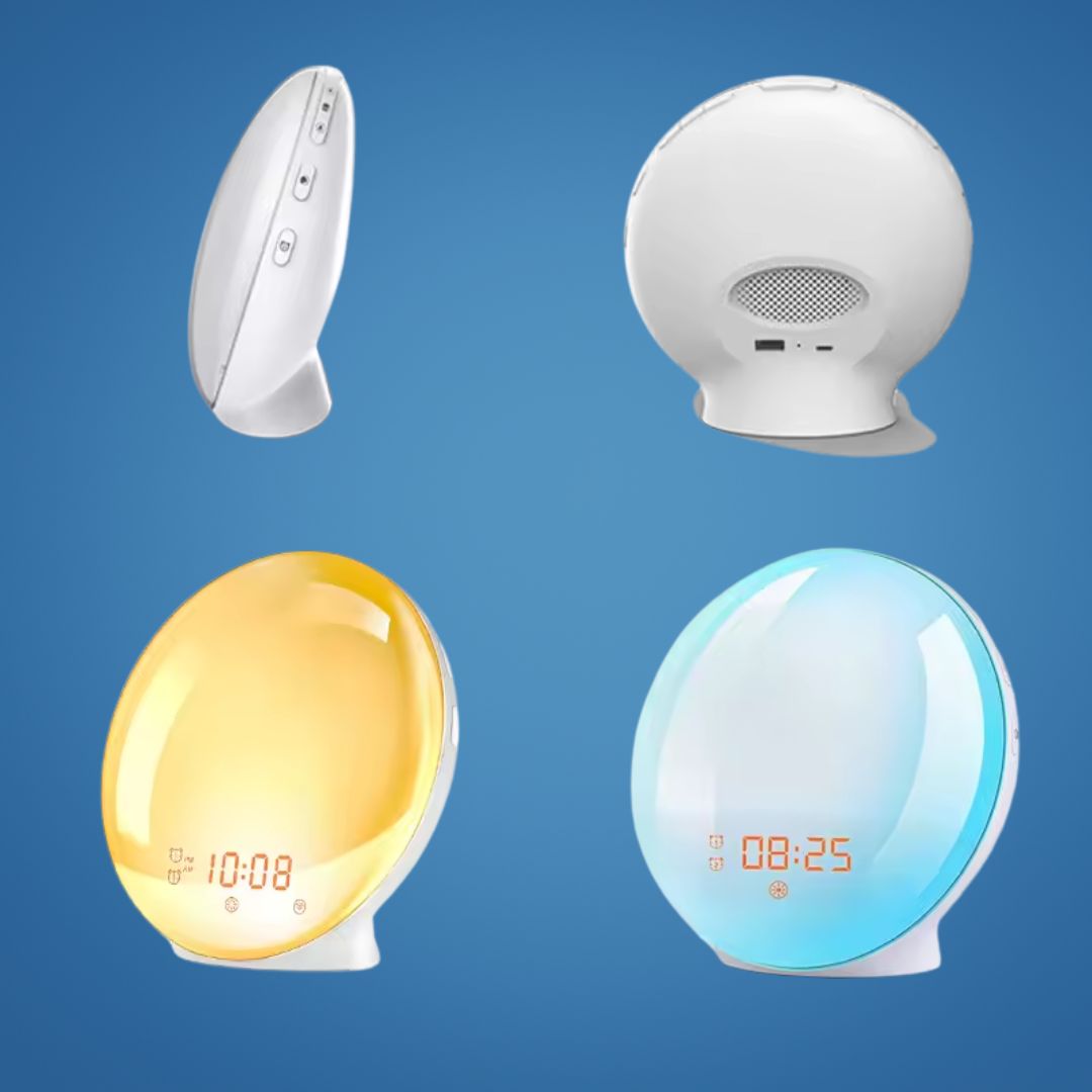Norvo | Soloppgangs Vekkerklokke | Naturlig Vekke Lys med Ambient Belysning for Dype Søvnere & Mørke Morgener