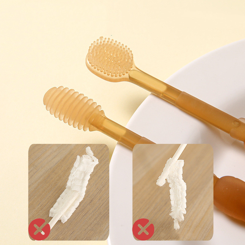 Norvo | Baby tannbørstesett laget av silikon – Med oppbevaringsboks for på farten