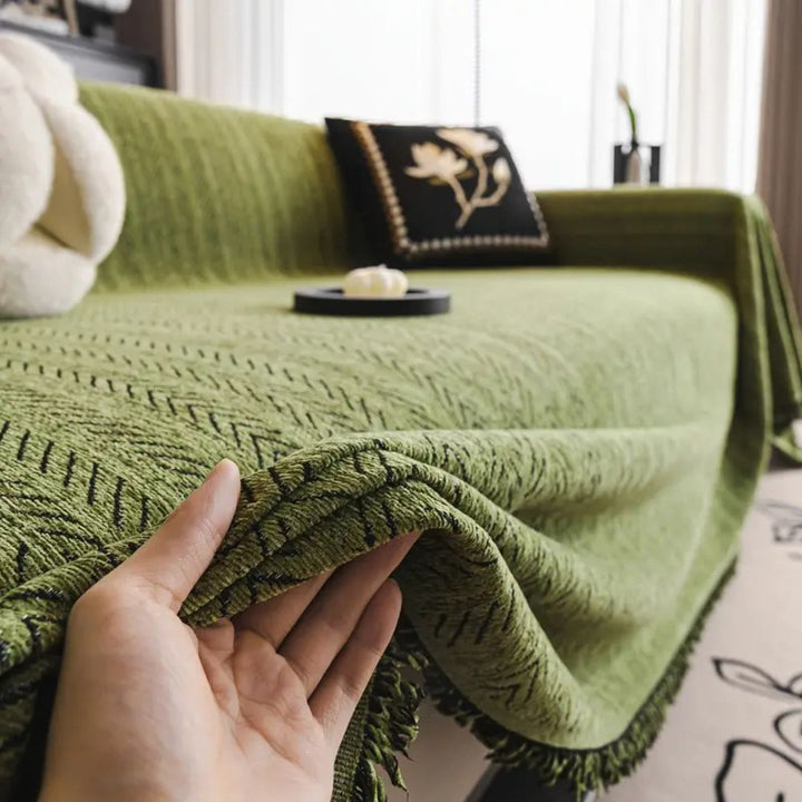 Norvo | Herringbone Chenille Quipser Sofadekke