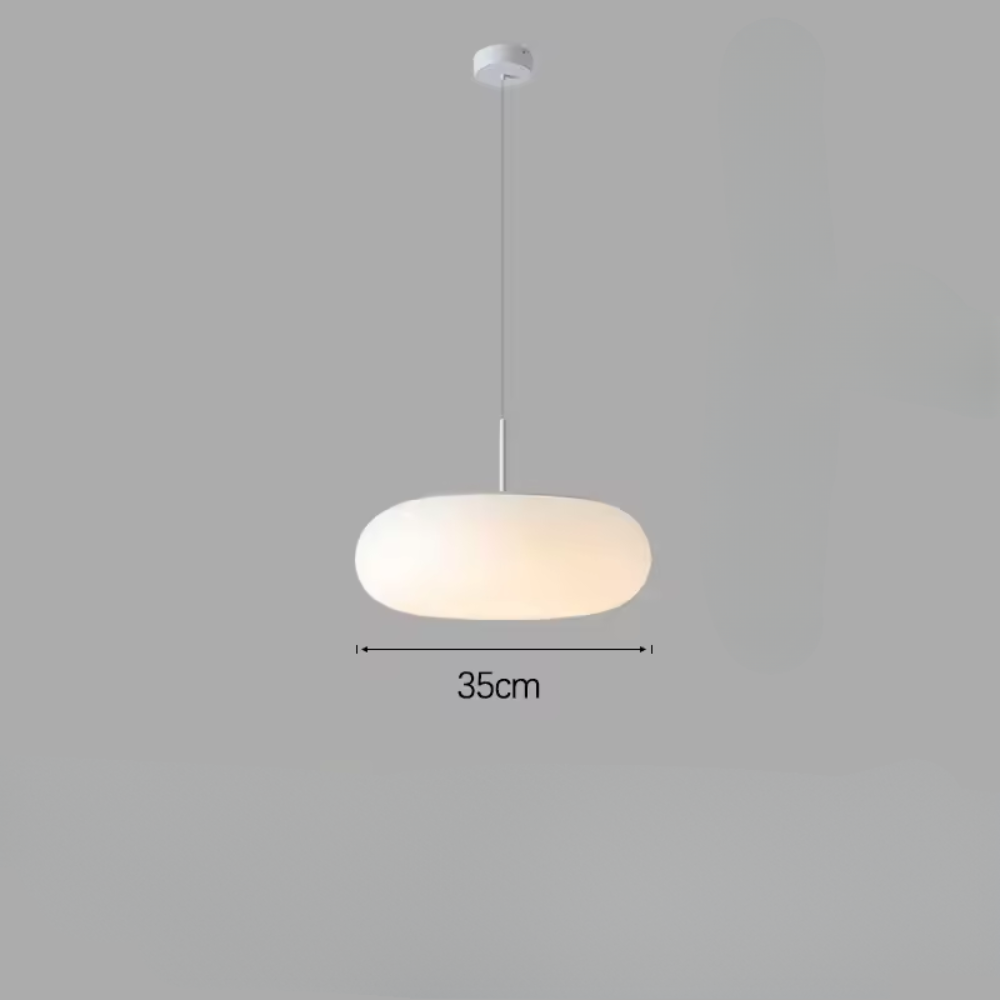 Norvo | Moderne Krem Pendellampe i Enkelt Kronestil med Varm LED Belysning