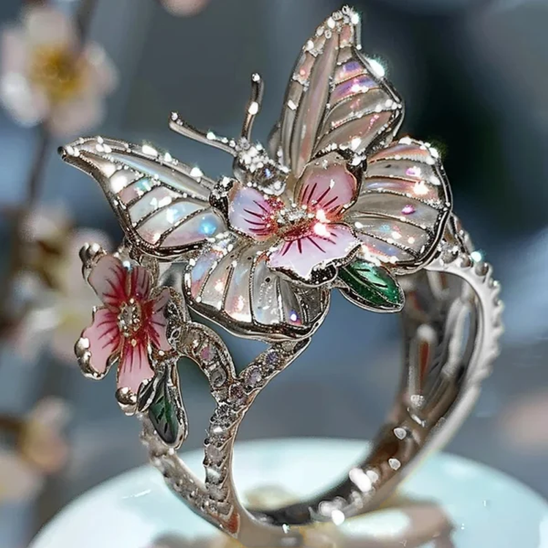 Butterfly flower ring | Norvo