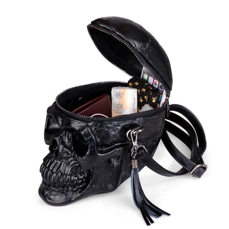 Norvo | Skeleton Head Black Skull Bag
