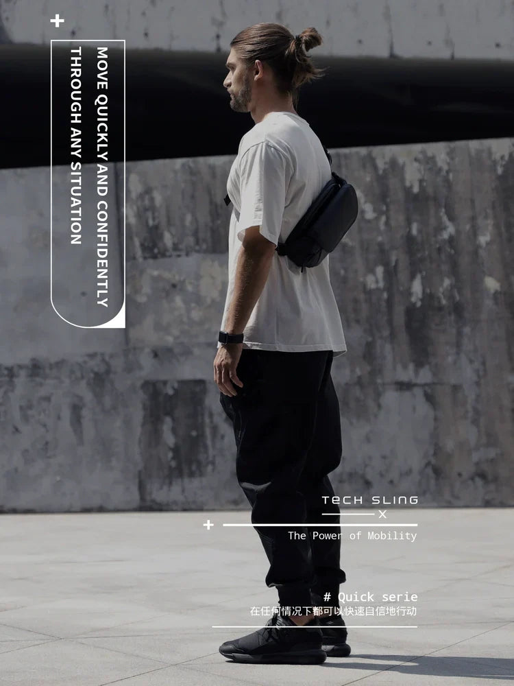 Norvo | Trendy Herre Crossbody Brystveske - Sporty Midjeveske